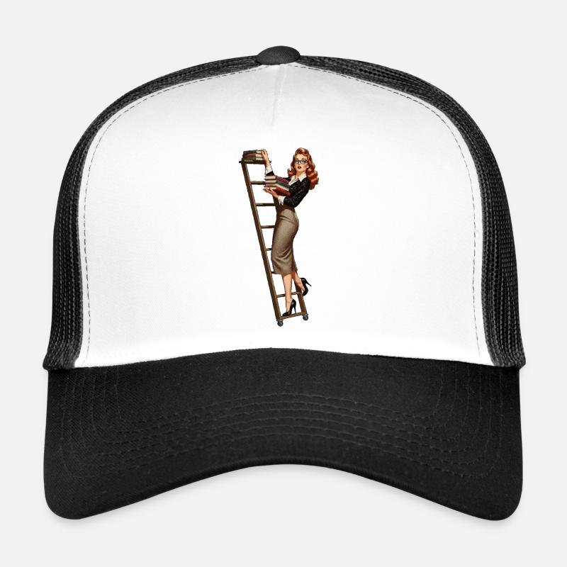 Pin-up de bibliothécaire Casquette trucker 