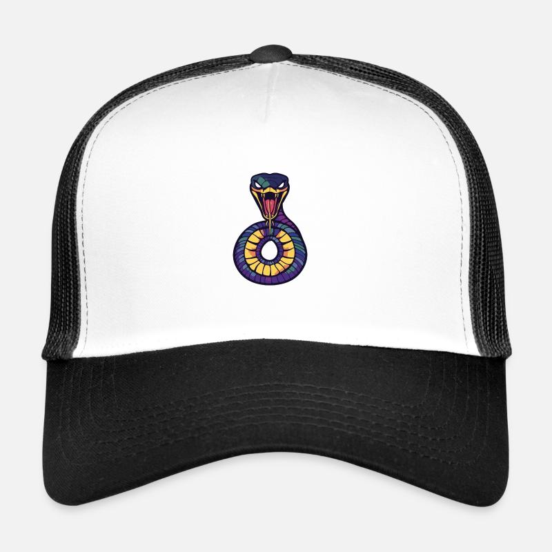Serpent Cobra Halloween Bande Dessinée Casquette trucker 