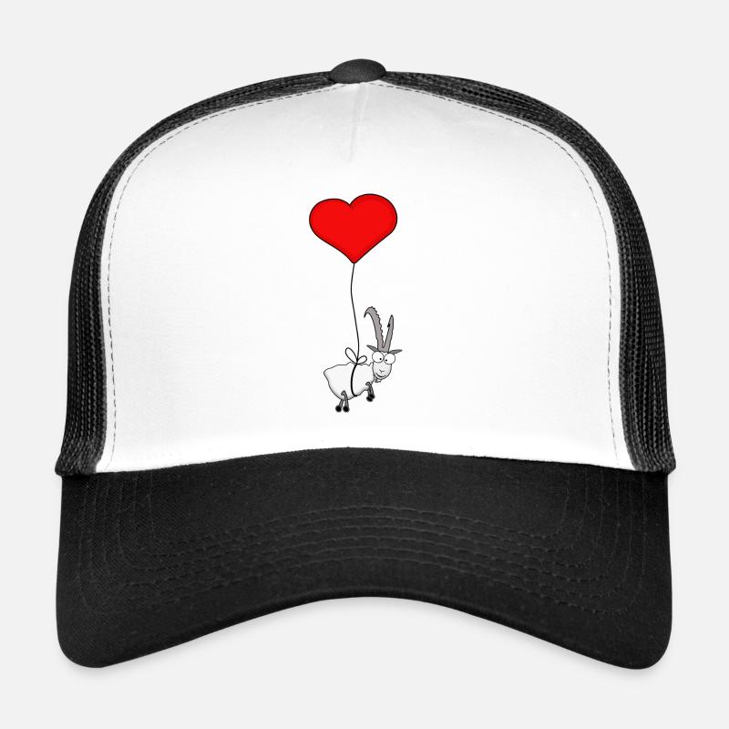 Capricorne avec un cœur Casquette trucker 