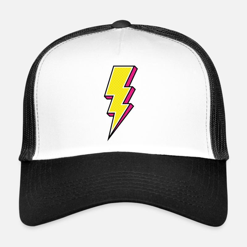 Lightning - Trucker Cap - white/black