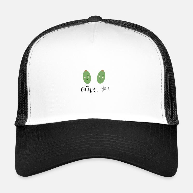 Oliven Handlettering Spruch Trucker Cap