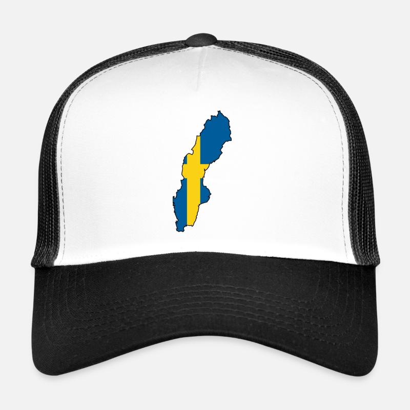 Sweden Map outline Trucker Cap