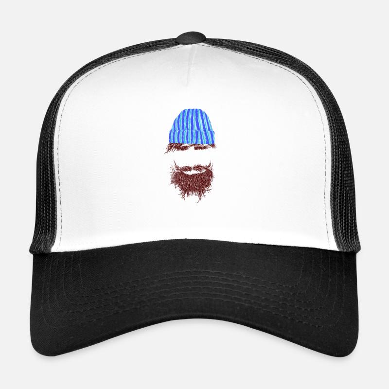 hipster bart Trucker Cap
