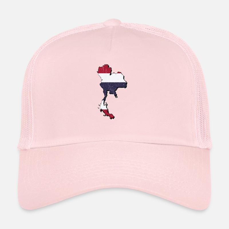 Thailand map with the Thai flag Trucker Cap