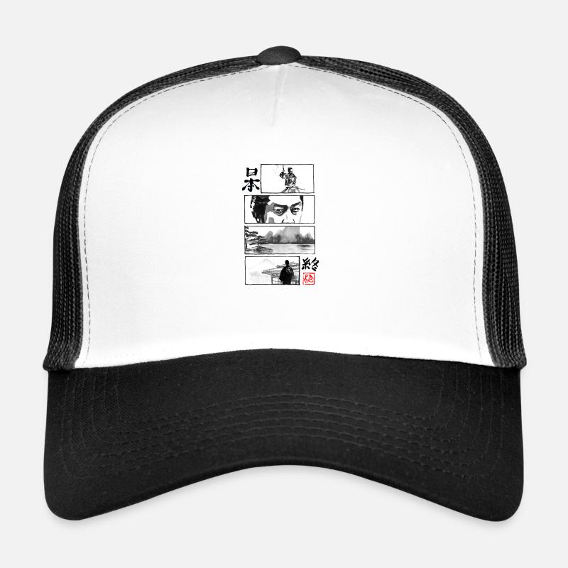 Japan The End for White - Trucker Cap - white/black
