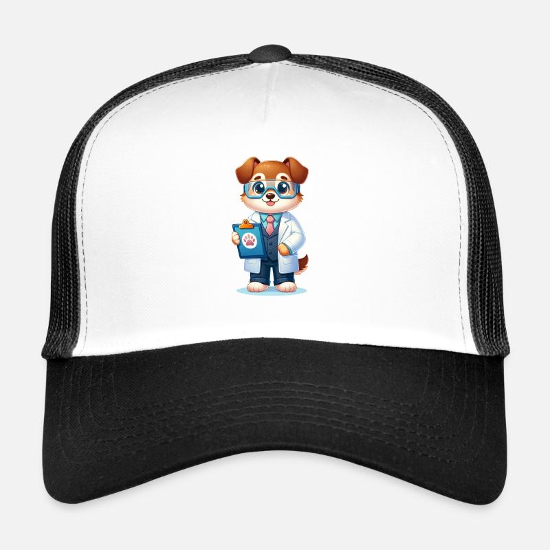 Cute Dog Scientist Trucker Cap