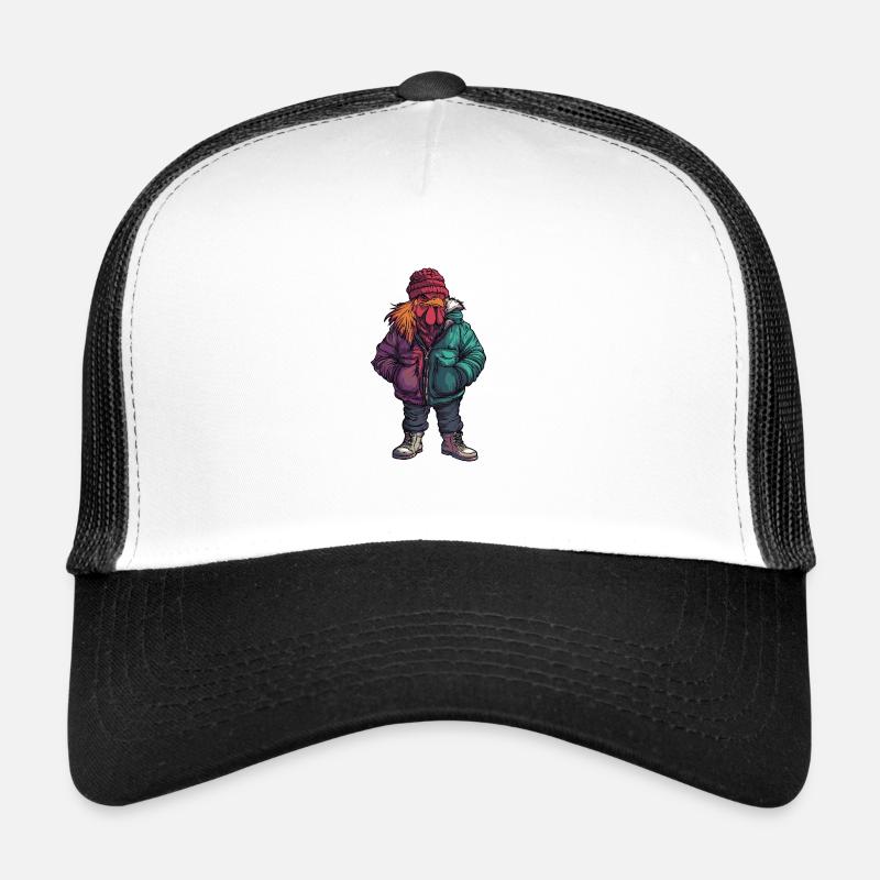 Rooster Funny Winter Trucker Cap
