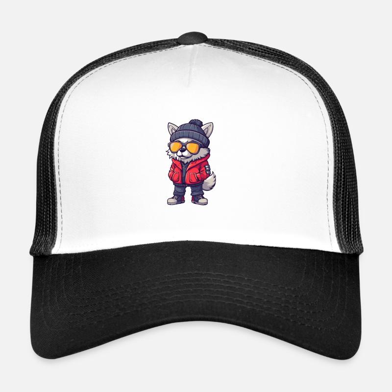 Wolf Cool Comic Trucker Cap