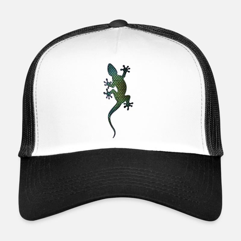 Gecko 1.3 - Trucker Cap - Weiß/Schwarz