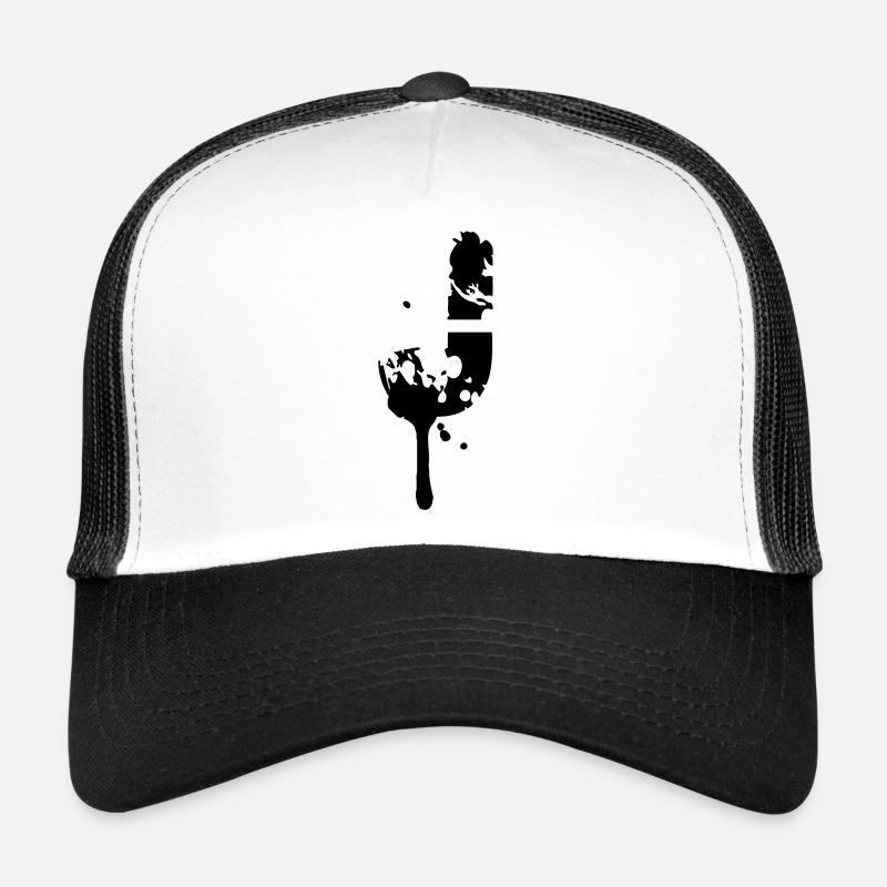 J graffiti timbre gouttes Casquette trucker 