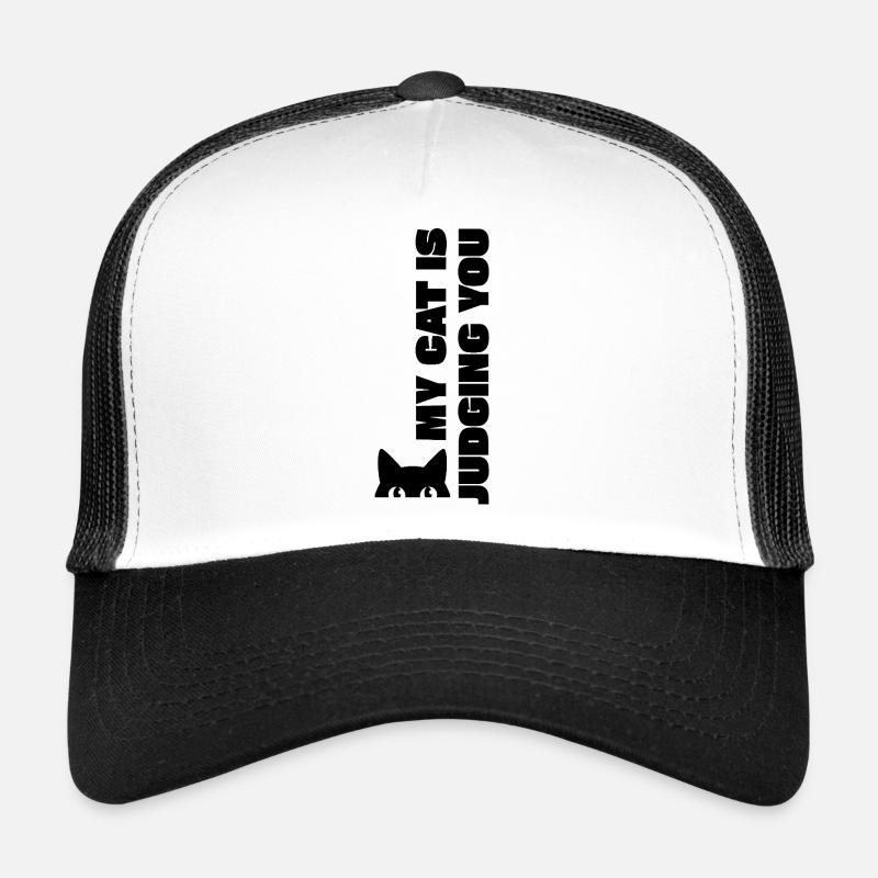 MON CHAT TE JUGE Casquette trucker 