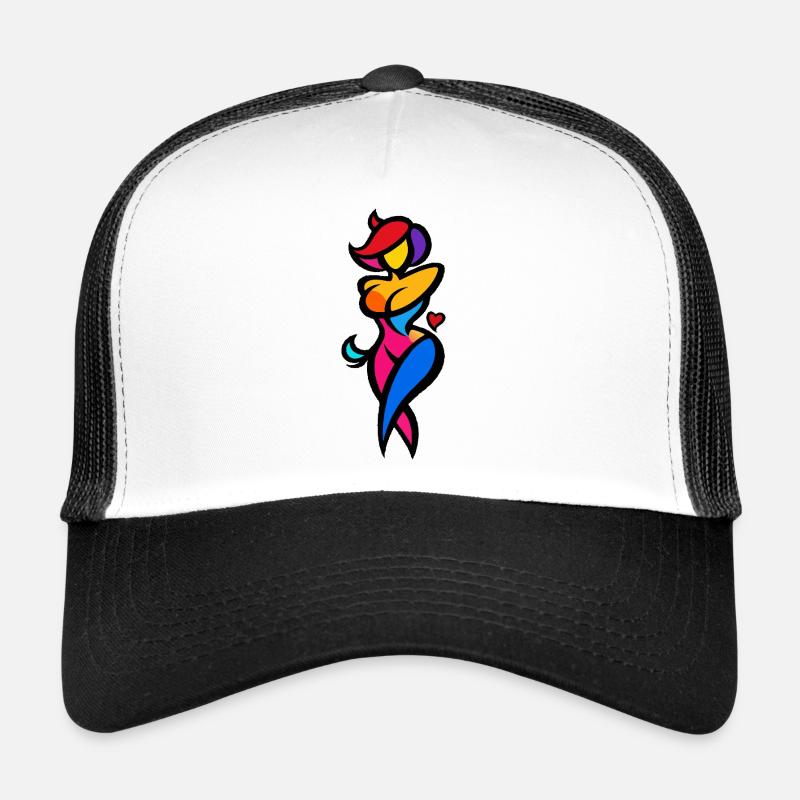 Colorful Dancer Silhouette Trucker Cap