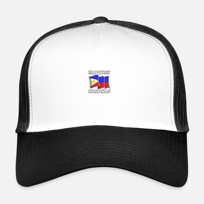 Philippines Drapeau philippin Mabuhay I Cadeau Casquette trucker 
