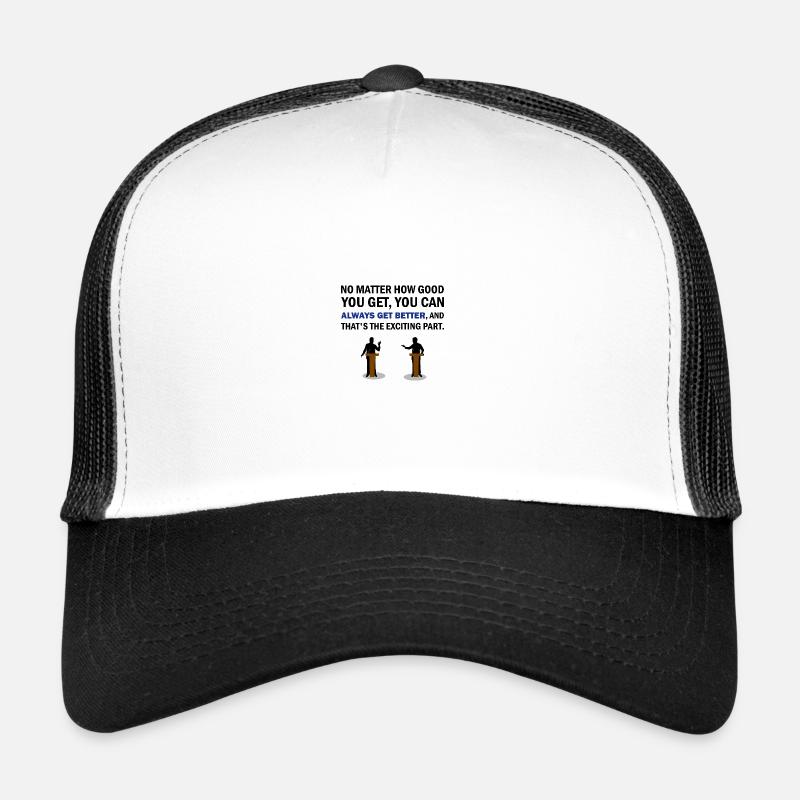 Débat - Casquette trucker  - blanc/noir
