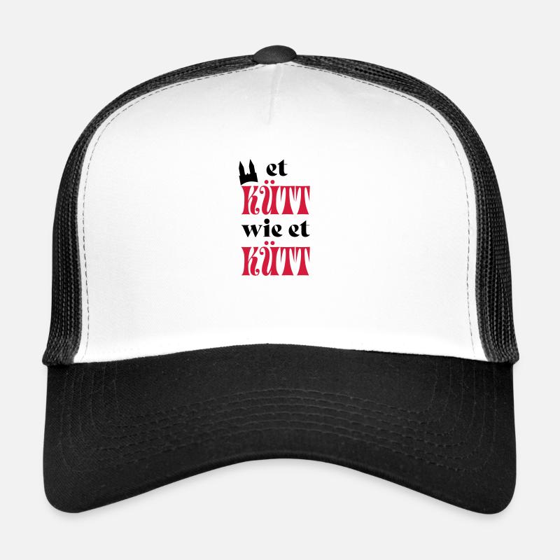 Karneval - Trucker Cap - Weiß/Schwarz