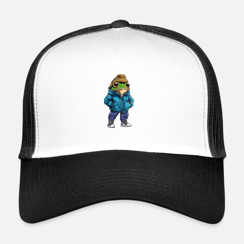 grenouille drôle hiver Casquette trucker 