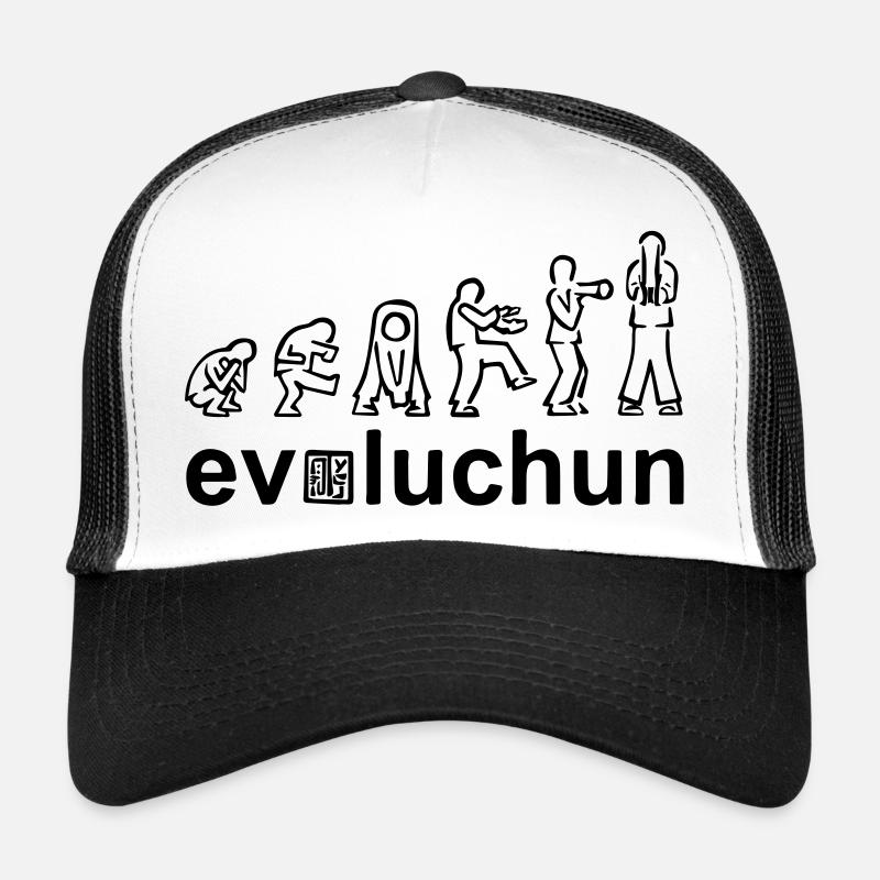 evolution of wing chun forms - Trucker Cap - Weiß/Schwarz