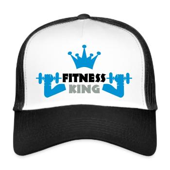 sport - Trucker Cap - Weiß/Schwarz - Vorne
