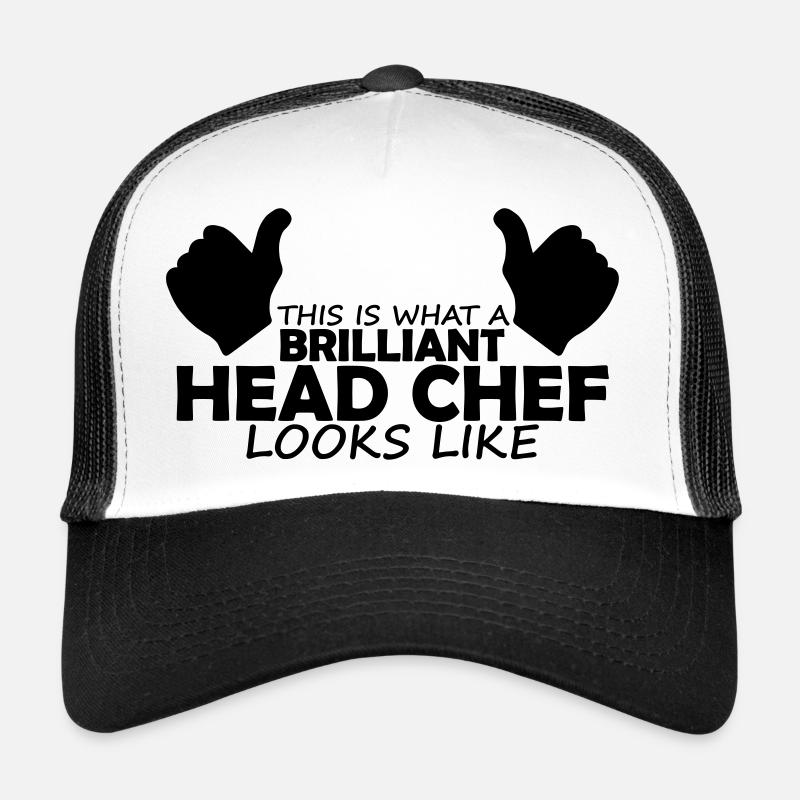 brilliant head chef - Trucker Cap - white/black