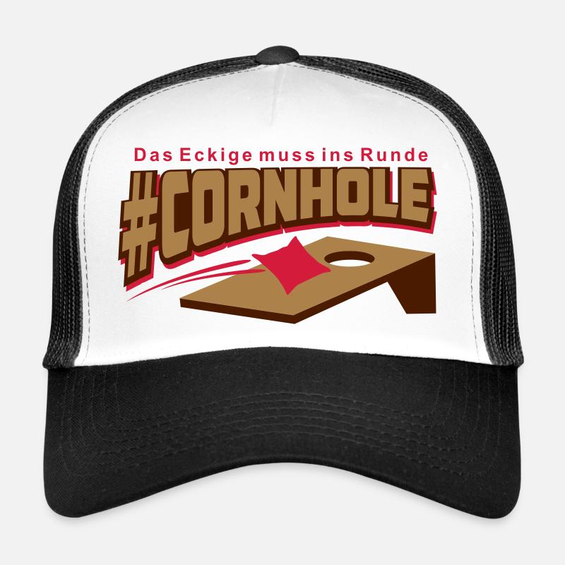 Cornhole - das Eckige muss ins Runde Trucker Cap