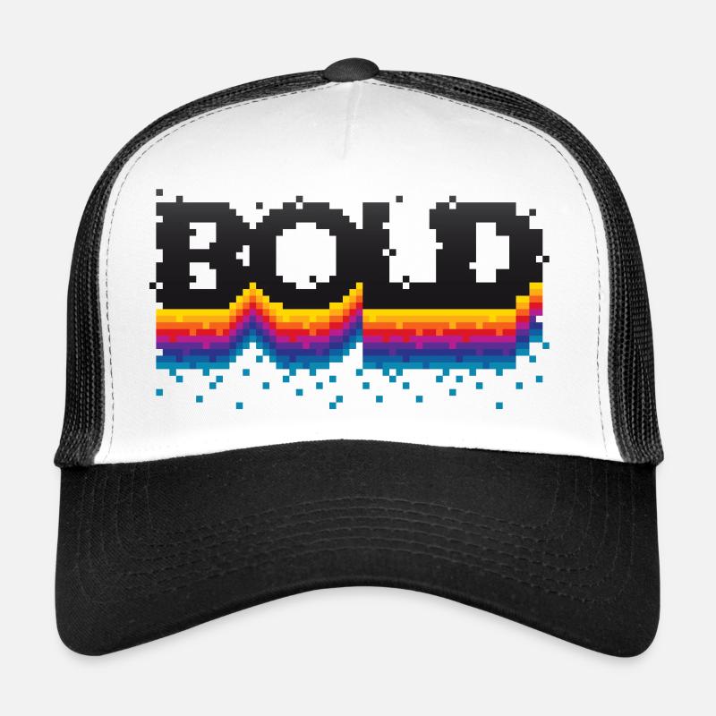 Bold (Pixel, Schriftzug) Trucker Cap