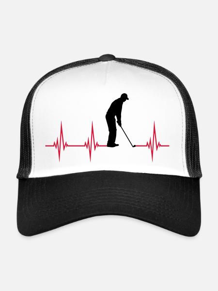 Play ECG Golf - Trucker Cap - white/black - Front