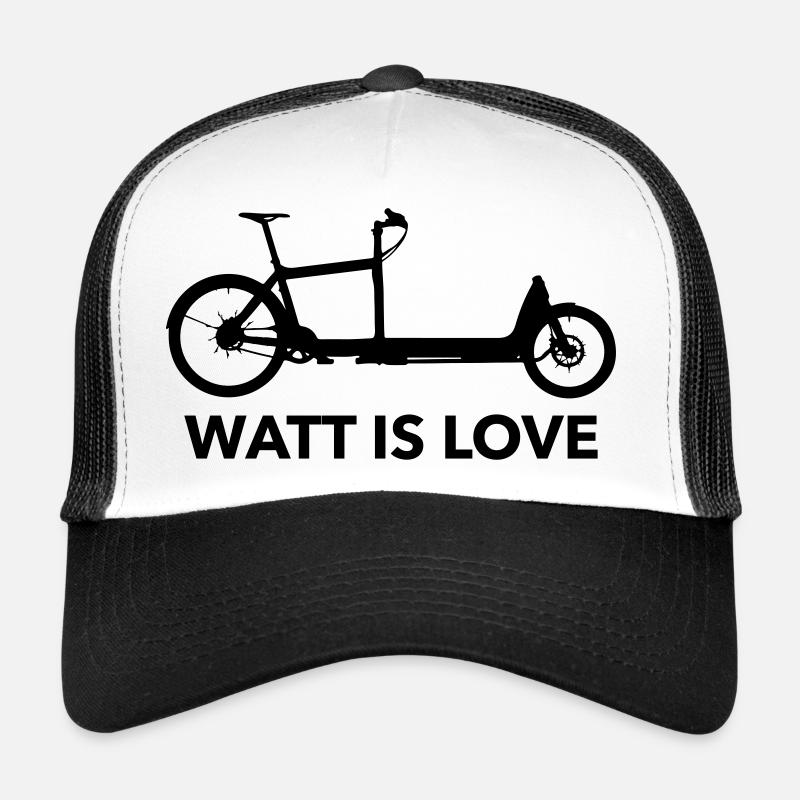 Watt is Love Cargobike - Trucker Cap - Weiß/Schwarz