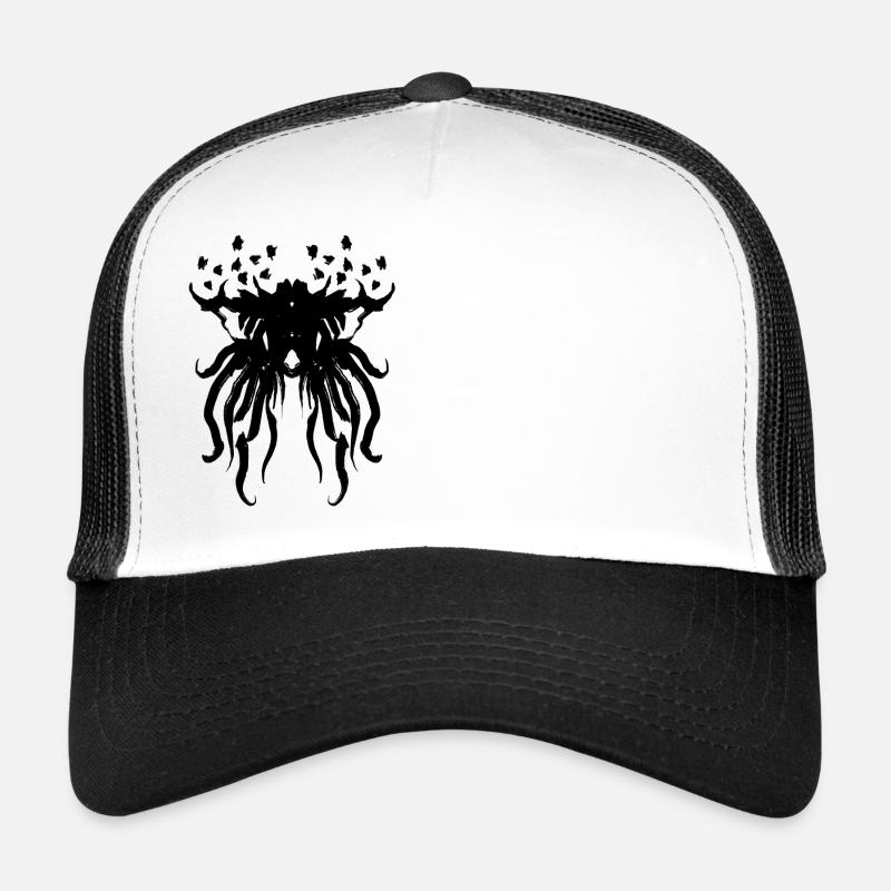 Rorschach Test - Cthulhu - Trucker Cap - Weiß/Schwarz