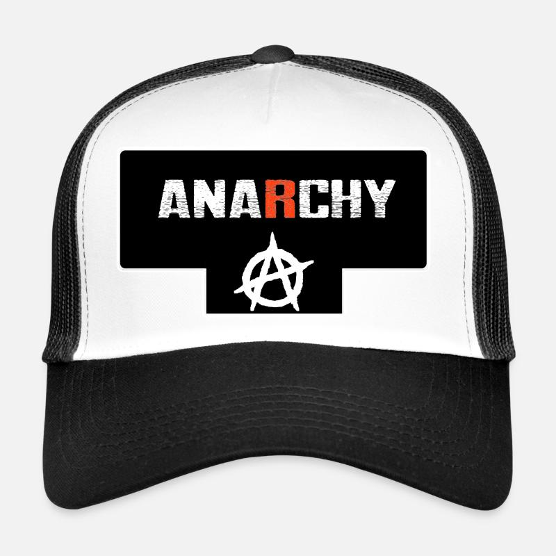Anarchy - Trucker Cap - white/black