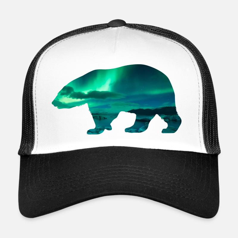 Eisbär Nordlichter Design Trucker Cap
