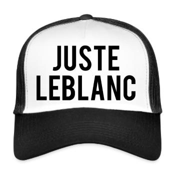 JUSTE LEBLANC- LE DINER DE CONS - Casquette trucker  - blanc/noir - Devant