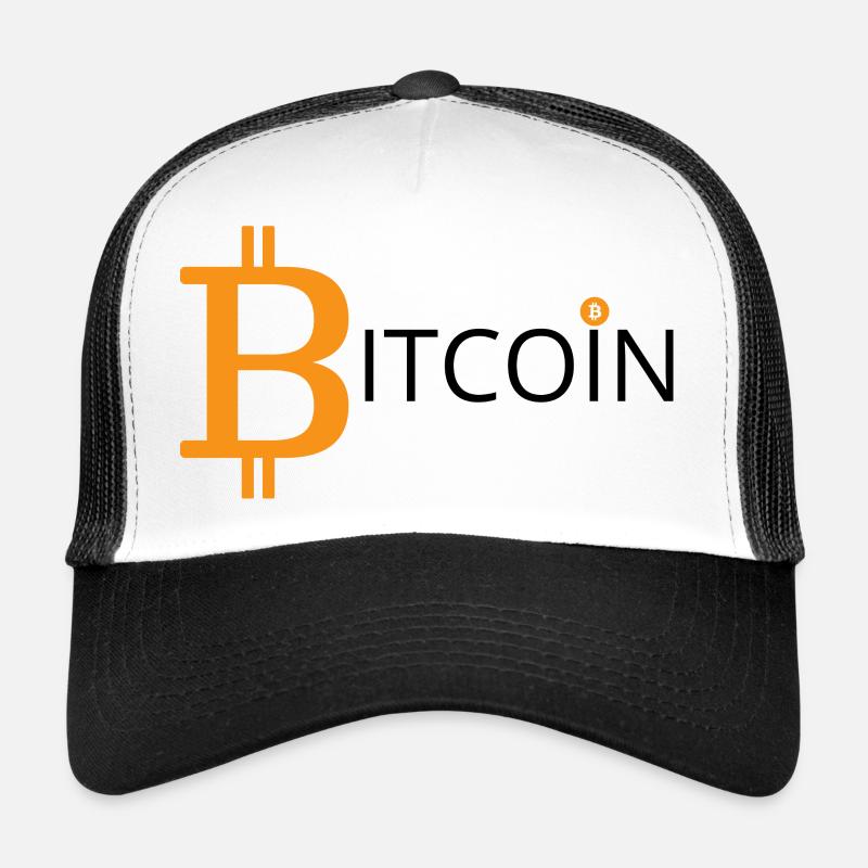Bitcoin - Casquette trucker  - blanc/noir