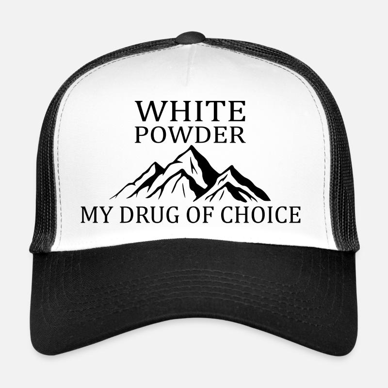 Ski Skiing Après-Ski - Trucker Cap - white/black