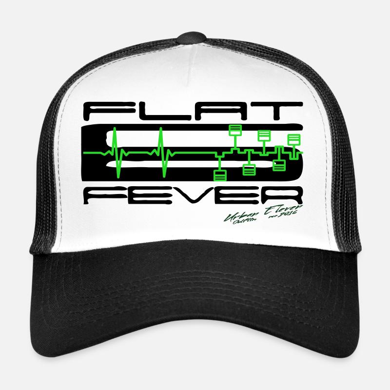 Flat six Fever - Trucker Cap - Weiß/Schwarz