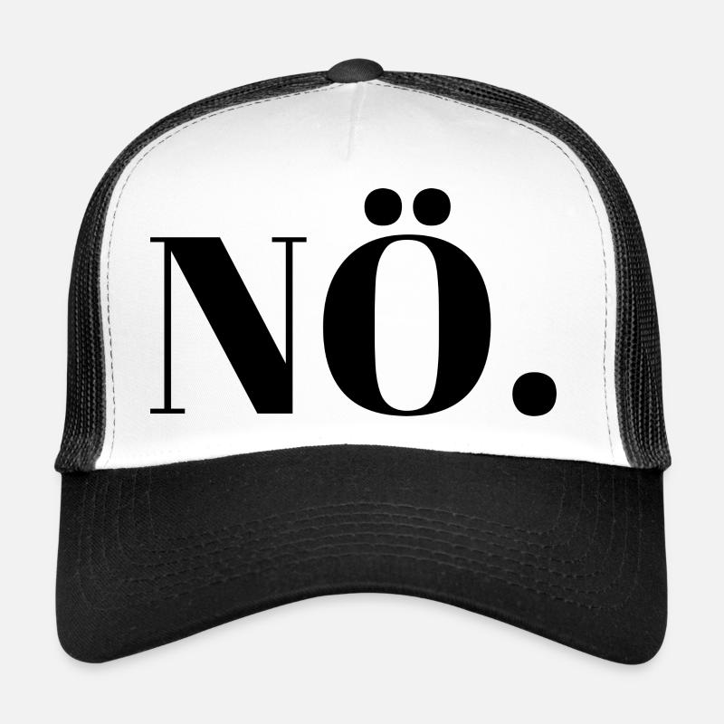 Nö - Trucker Cap - Weiß/Schwarz