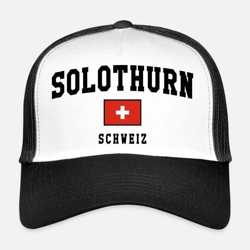 Solothurn Switzerland Flag Design Trucker Cap