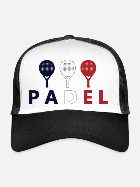 PADEL FRANCE 2 - Trucker Cap - white/black - Front