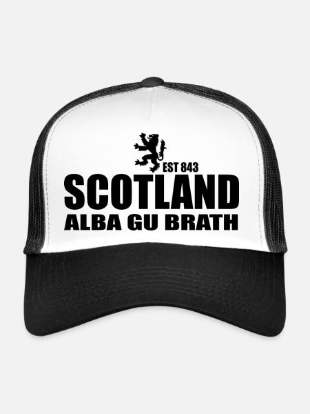 Scotland patriotic - Trucker Cap - white/black - Front