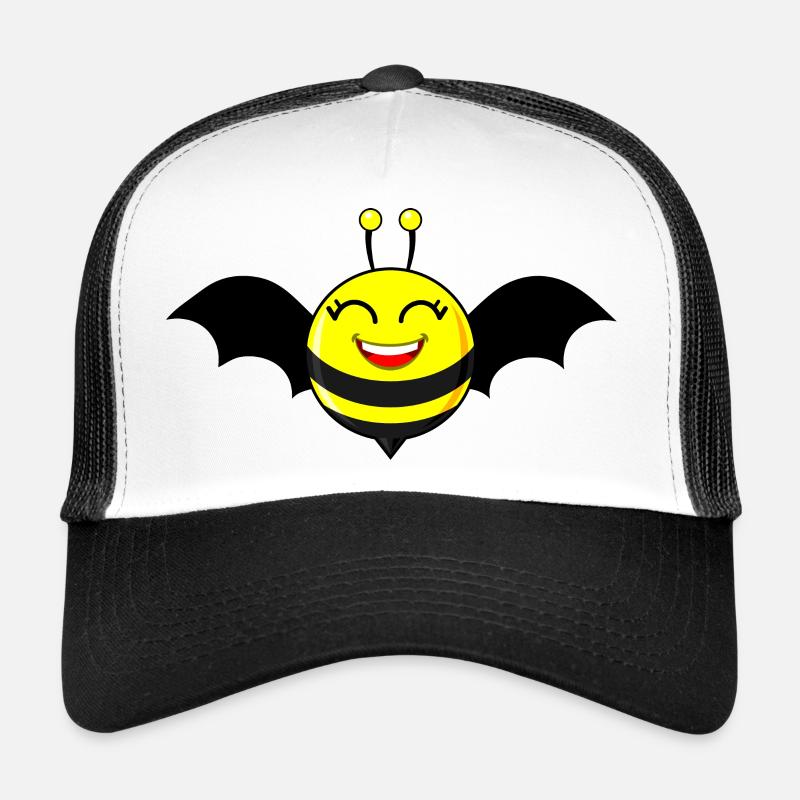 Bienenfledermaus - Trucker Cap - Weiß/Schwarz