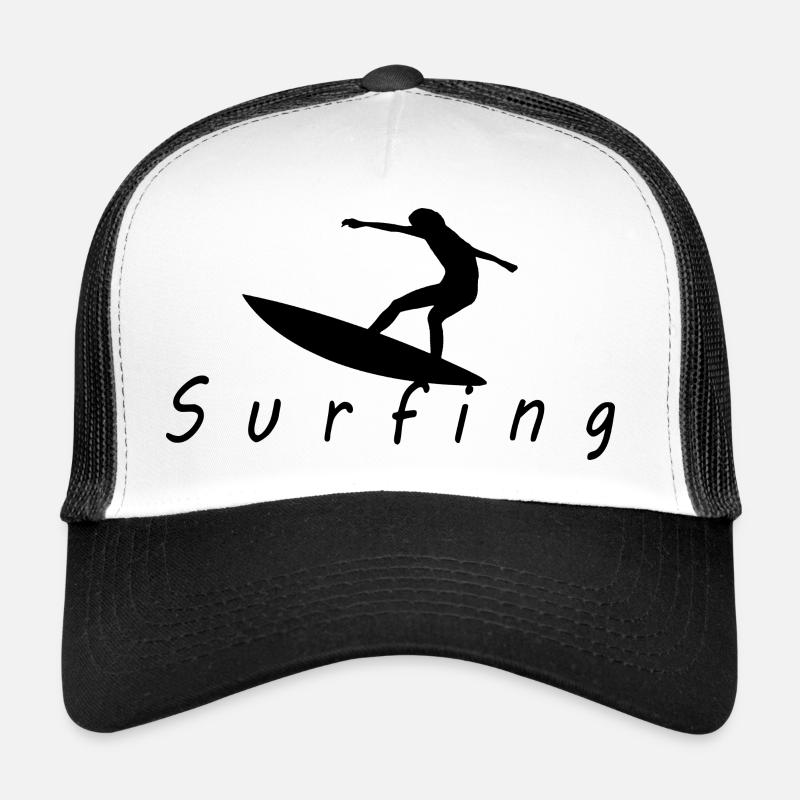 Lettrage de surf avec image Casquette trucker 