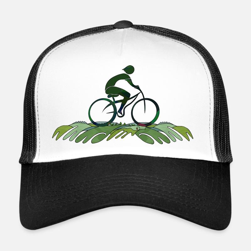 Radfahrer - Trucker Cap - Weiß/Schwarz