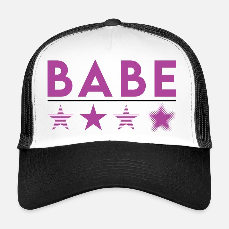 Babe Purple Trucker Cap