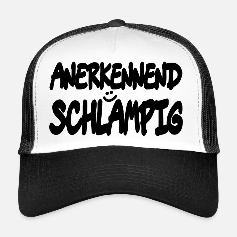 anerkennend schlampig - Trucker Cap - Weiß/Schwarz