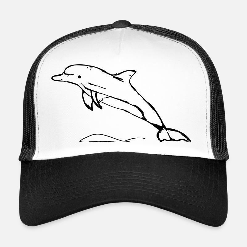 Cadeau de dauphin sauteur Casquette trucker 