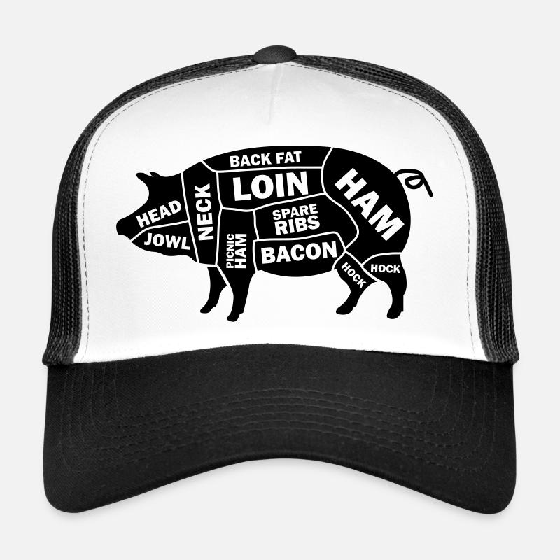 pig - Trucker Cap - Weiß/Schwarz