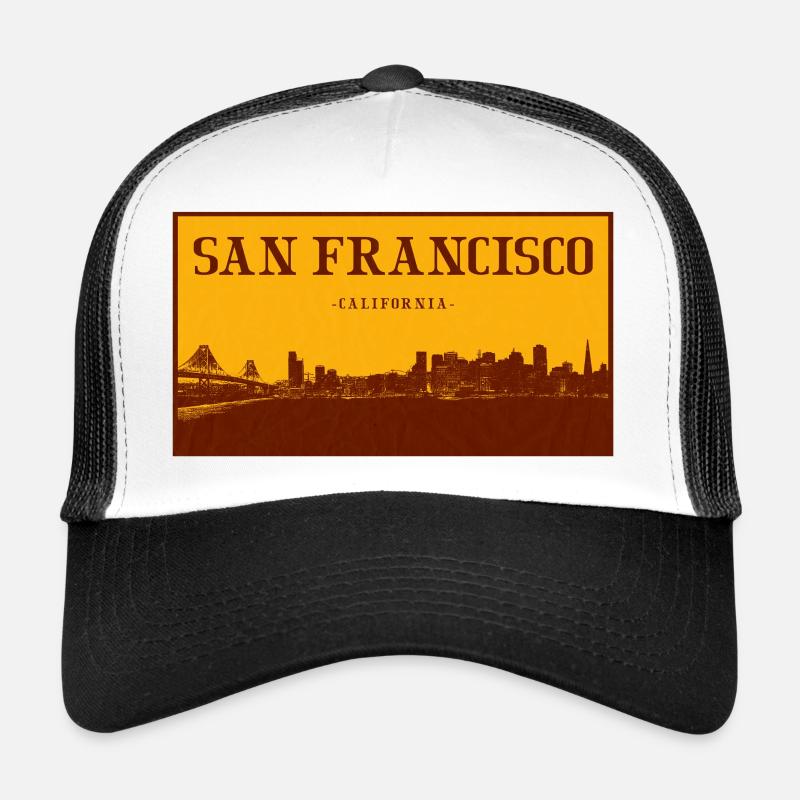 San Francisco Skyline Retro Trucker Cap