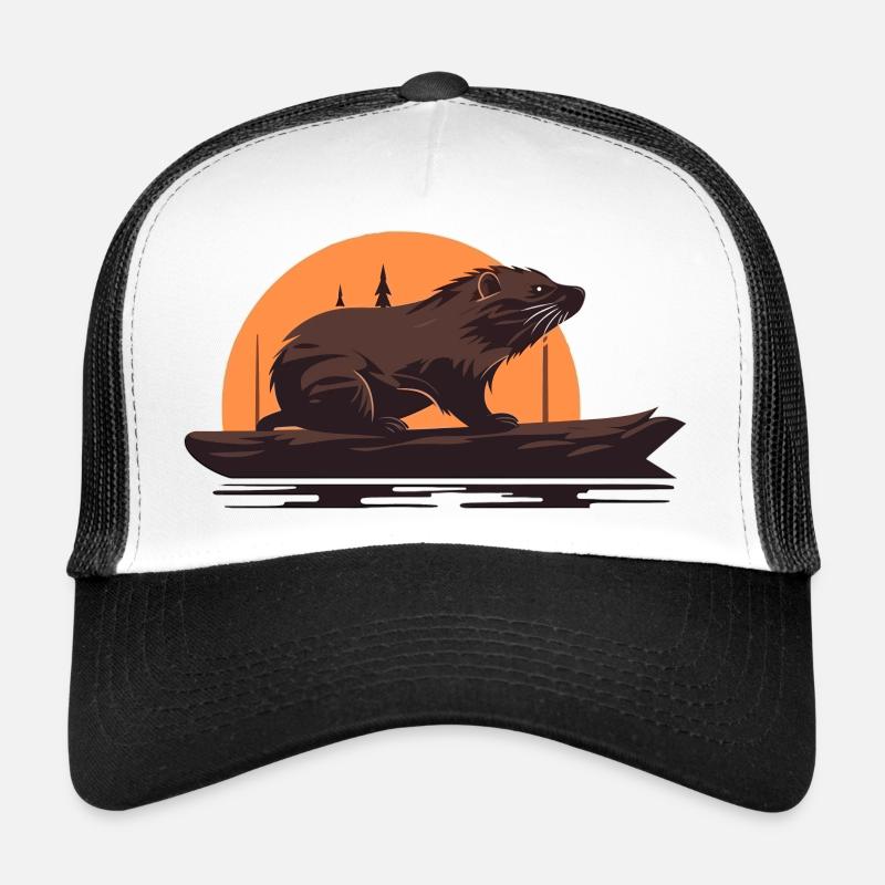 Bieber in the sunset - Trucker Cap - white/black