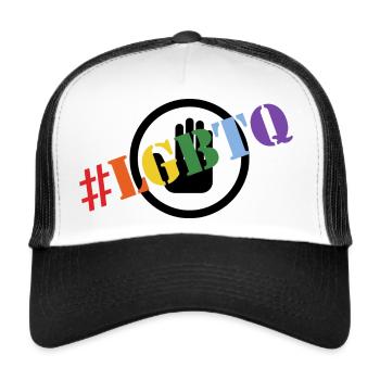 # LGBTQ Is Love Stop Envy Right For All - Trucker Cap - white/black - Front