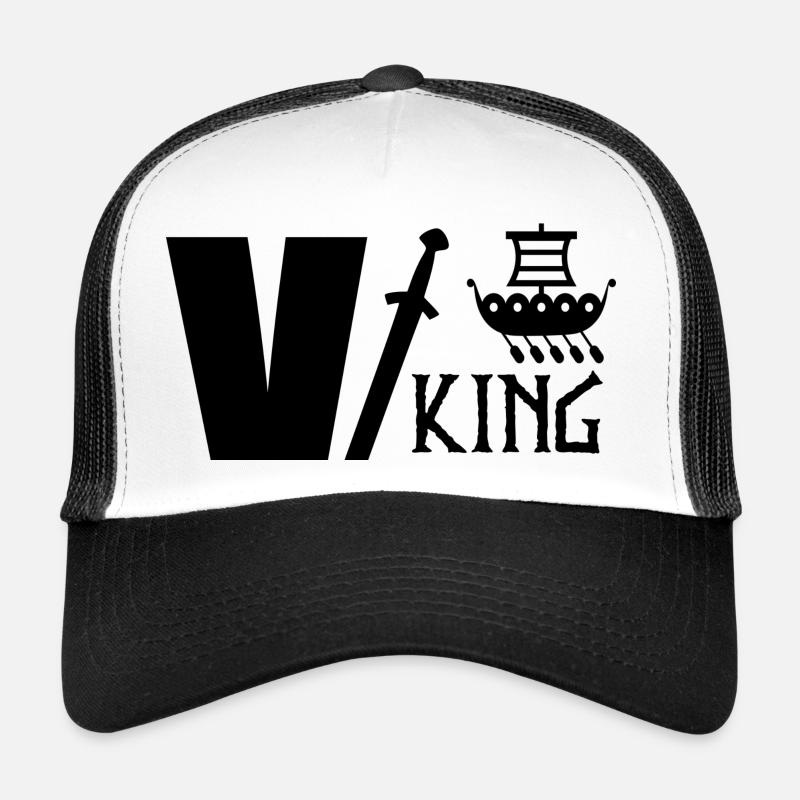 Viking - Casquette trucker  - blanc/noir