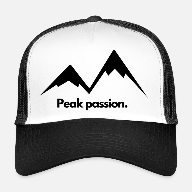 Peak passion. Mountains Hiking Trucker Cap